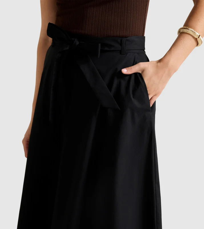 forever new  MADELEINE Belted Midi Skirt for Women | Best Price UAE